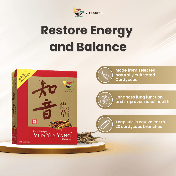 Vitality Duo: LingZhi + YinYang Cordyceps Bundle - Vita Green SG