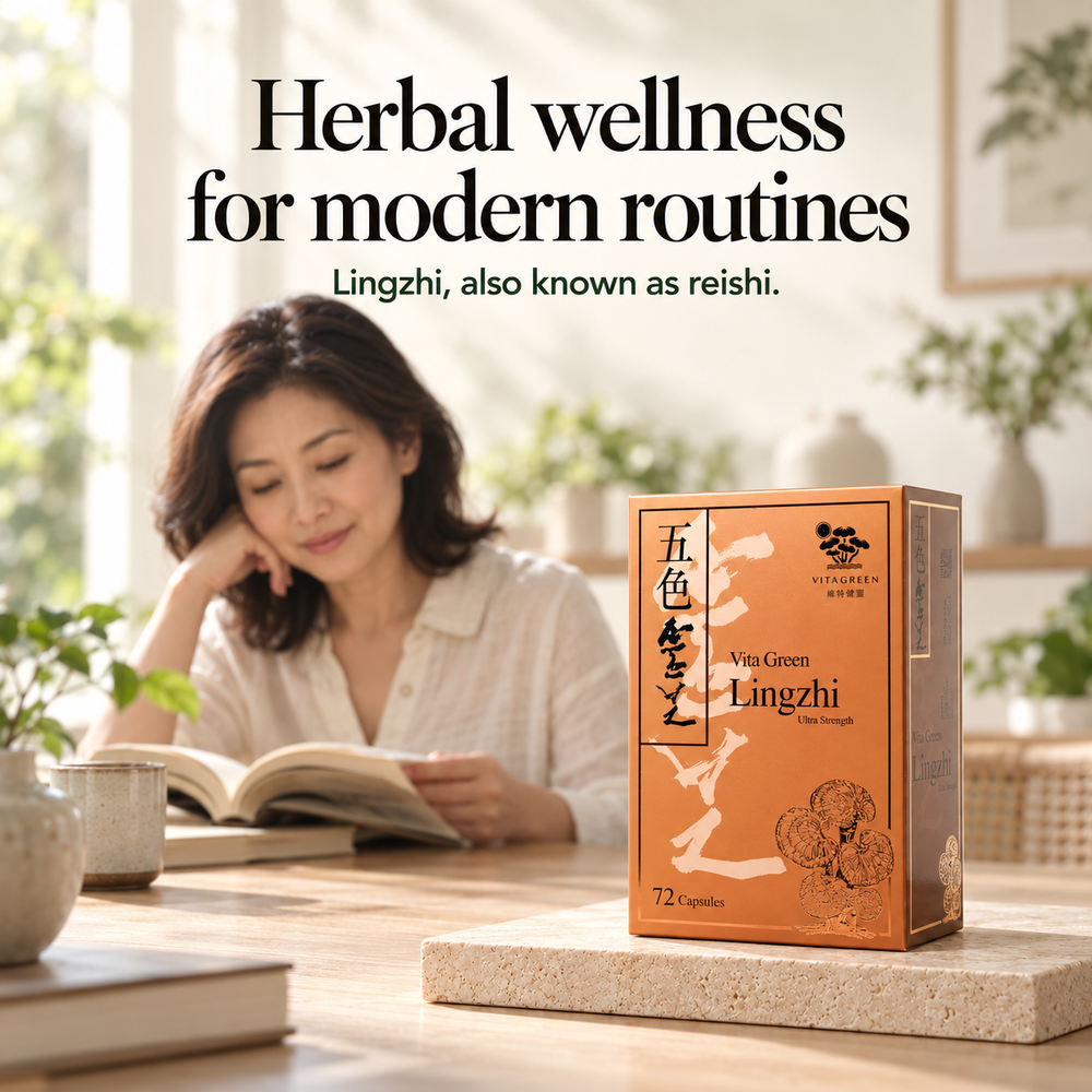 Lingzhi box on a table at home