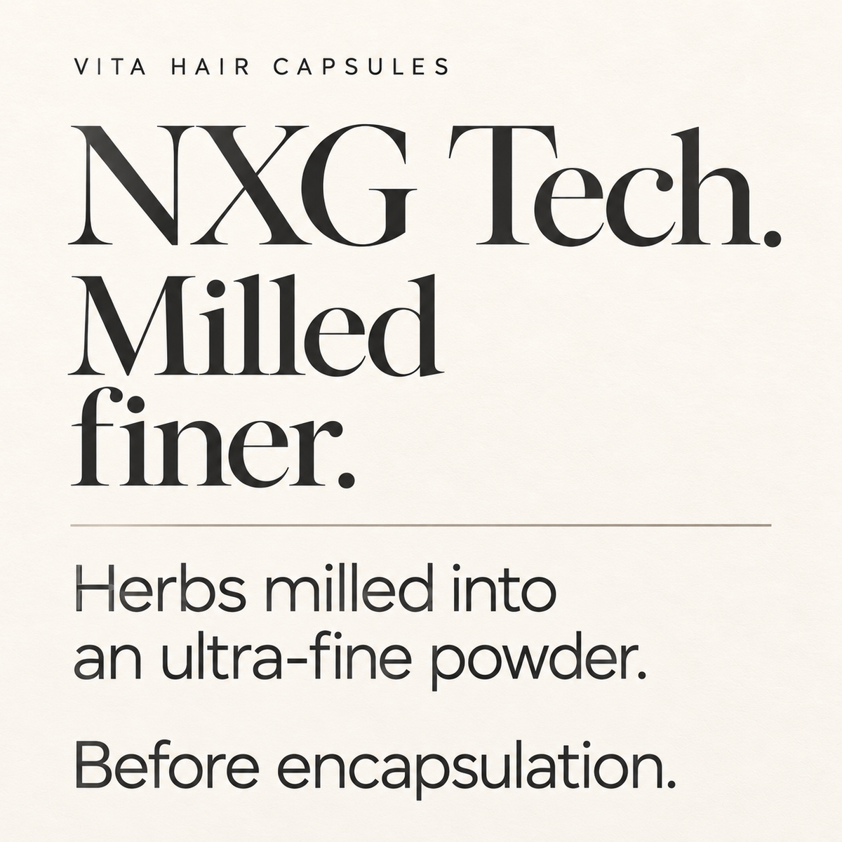 Vita Hair NXG Tech micronisation
