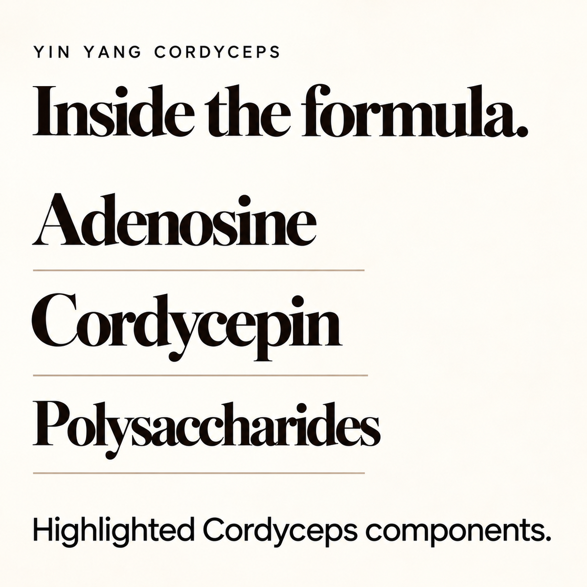 Vita Yin Yang Cordyceps formula