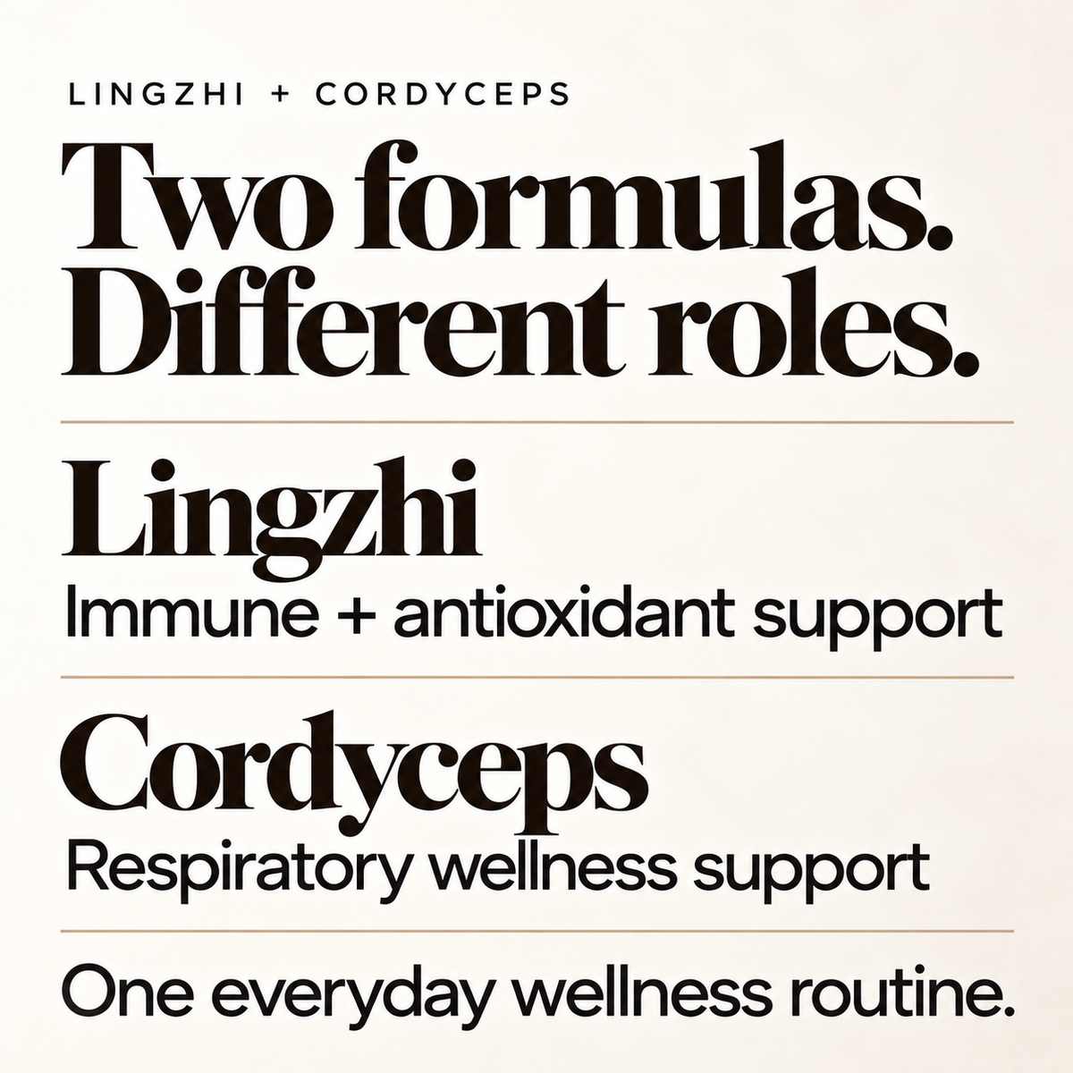 Daily Resilience Duo - Lingzhi + Cordyceps