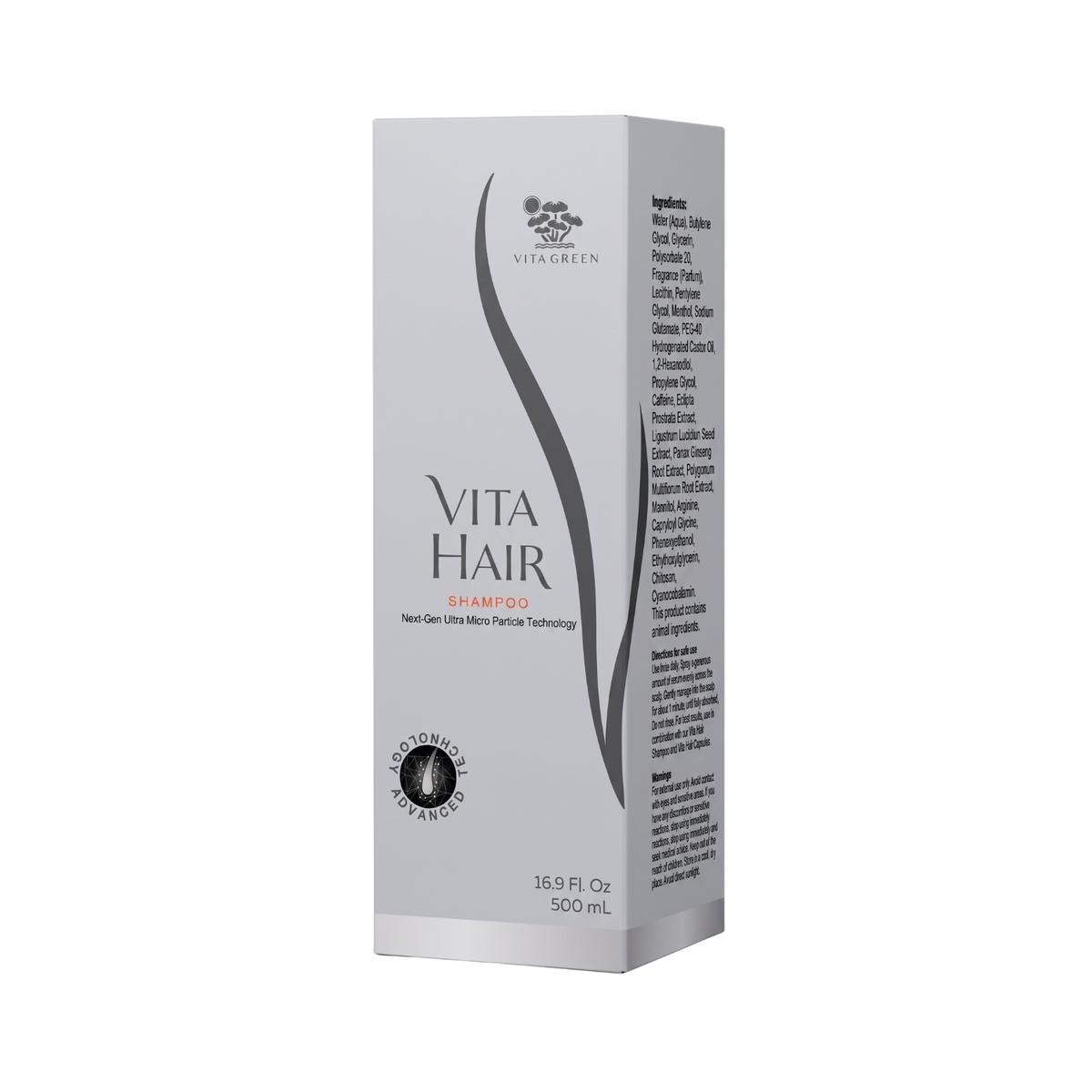 Vita Hair Shampoo with Next Gen Ultra Micro Particle Technology (NXG Tech) - Vita Green SG