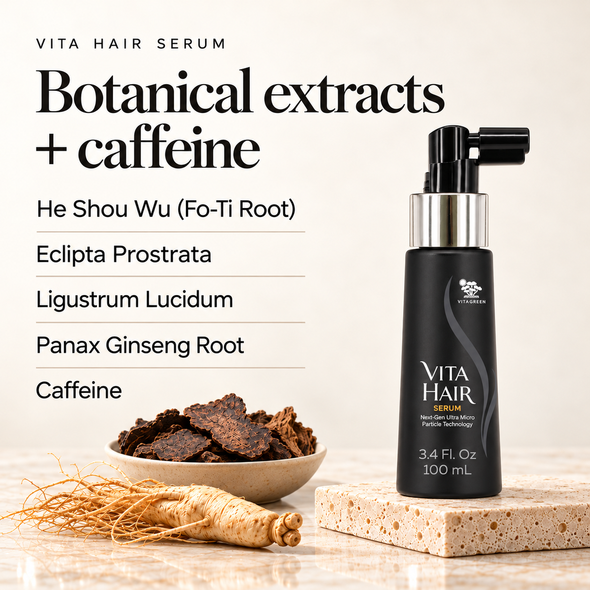 Botanical ingredients in Vita Hair Serum