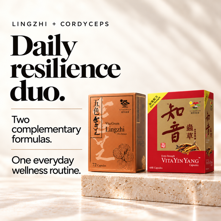 Daily Resilience Duo - Lingzhi + Cordyceps