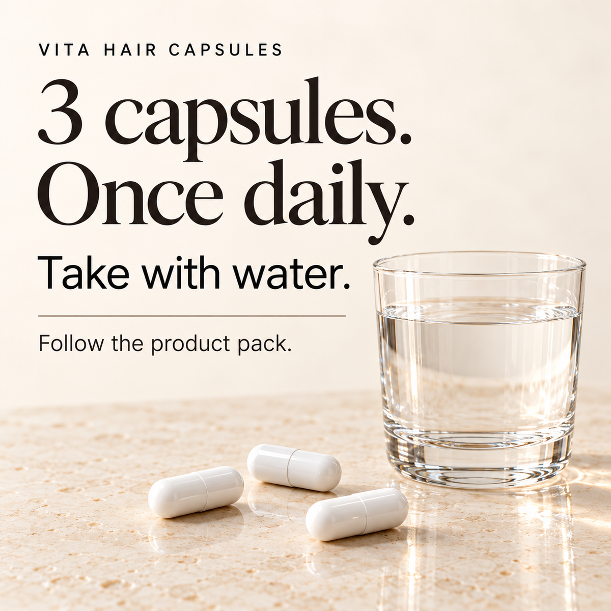 How to take Vita Hair Capsules